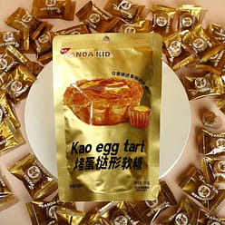 1 bag of roasted egg tart shaped gummy snacks 55 g