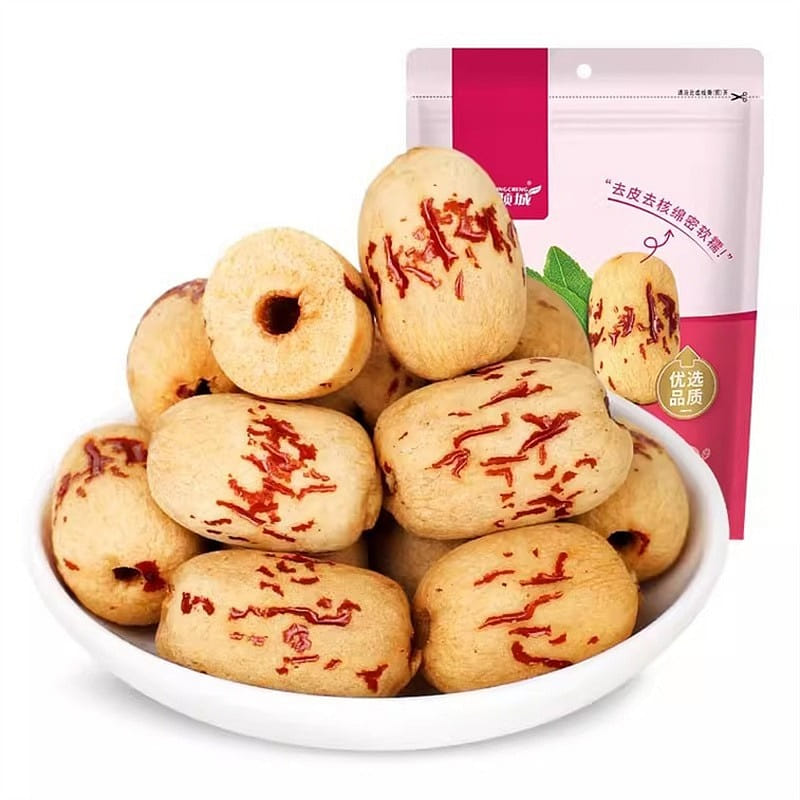 Peeled and Pitted Red Dates No Wash Shelled Peeled Dates Baby 120g/bag 120 그램