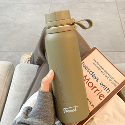 简约保温杯大容量水杯女生高颜值便携带茶隔户外运动学生杯子 颜色: 绿色-650ml 1 份