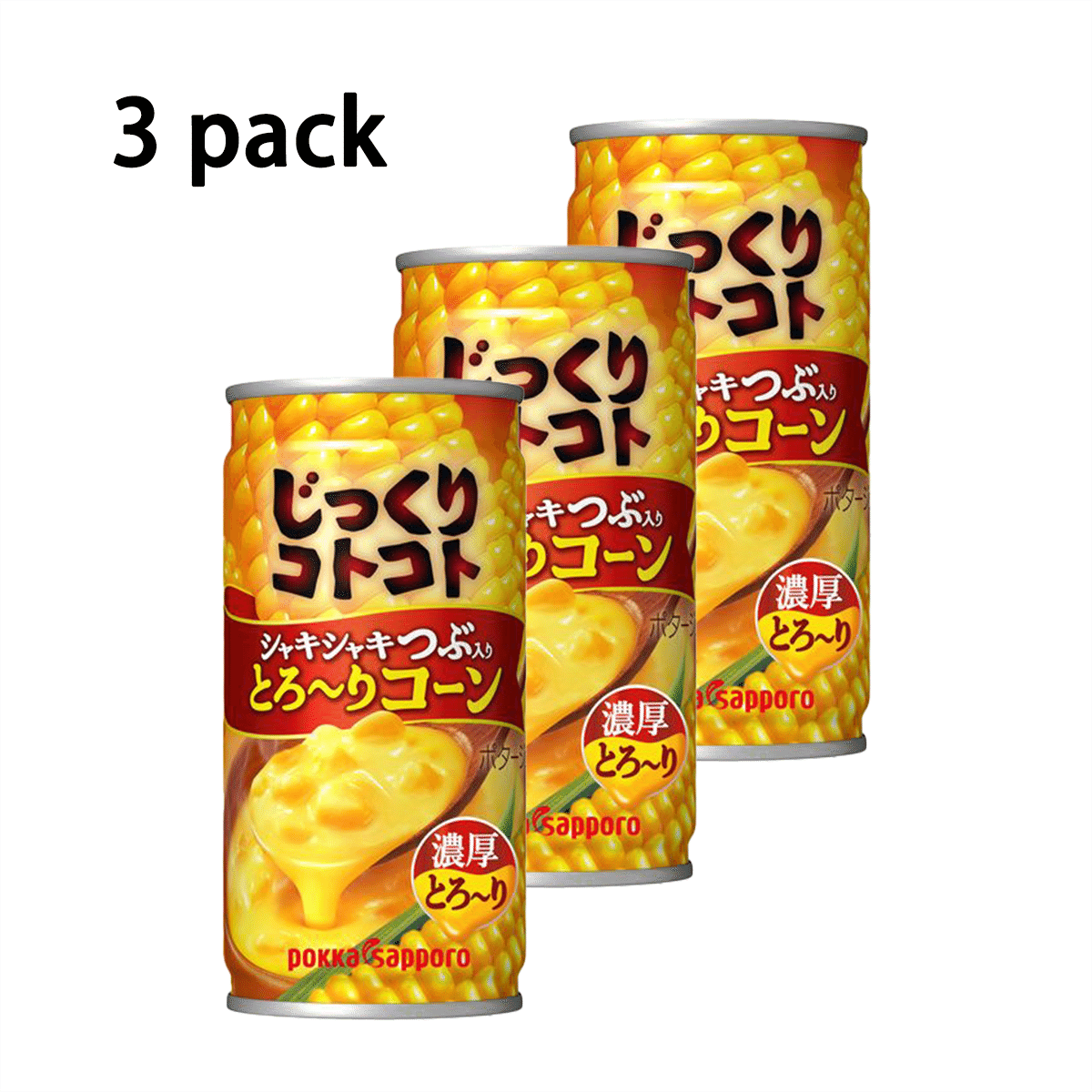 Pokka Sapporo Corn Soup Can (Pack of 3) 1 อัน