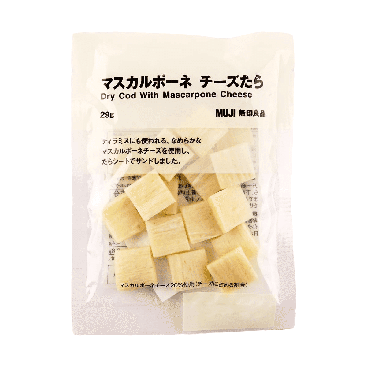 MUJI Mascarpone Cheese Cod Fish Chips 29g