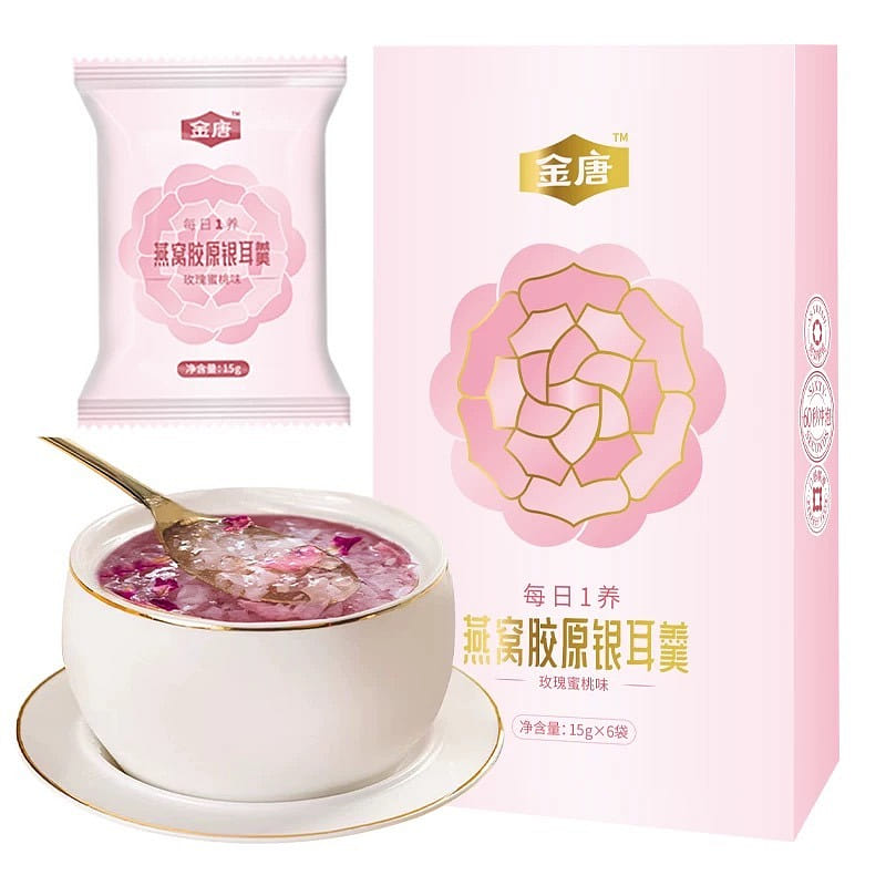 Jintang Tremella Bird's Nest Soup with Rose Flavor 1 box