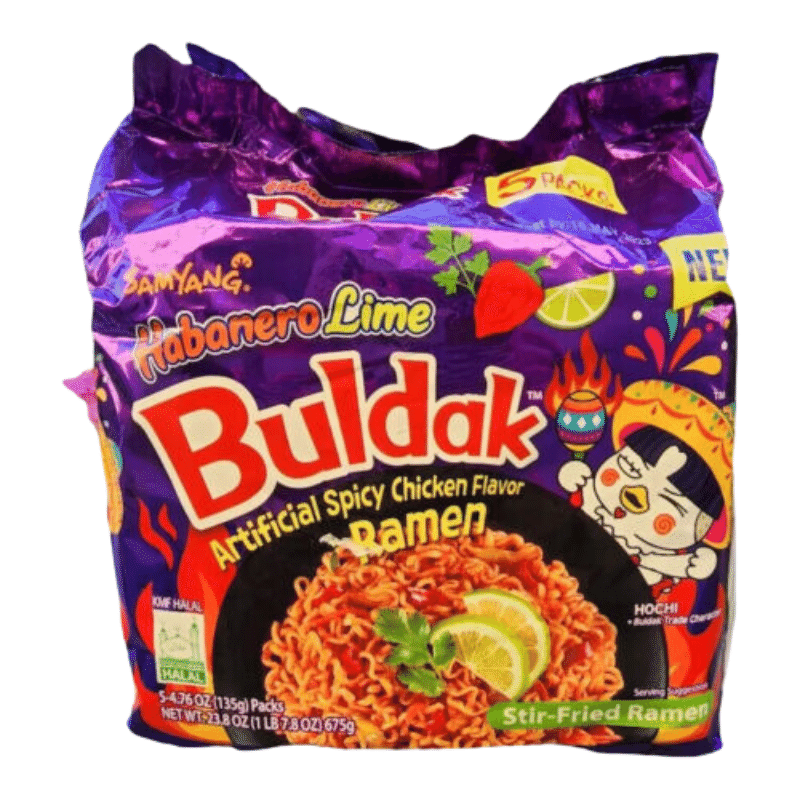 Samyang 热鸡 Habanero Lime Buldak 5 件装 1 份