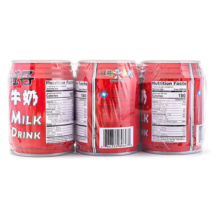 Amazon | 旺仔牛奶 旺旺ミルク 24缶セット 乳飲料 drink milk