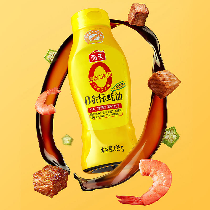Squeeze 625g of Haitian oyster sauce into 1 bottle 625 g