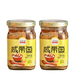 Salted hairtail fish instant canned 200g*2 bottles 400 g