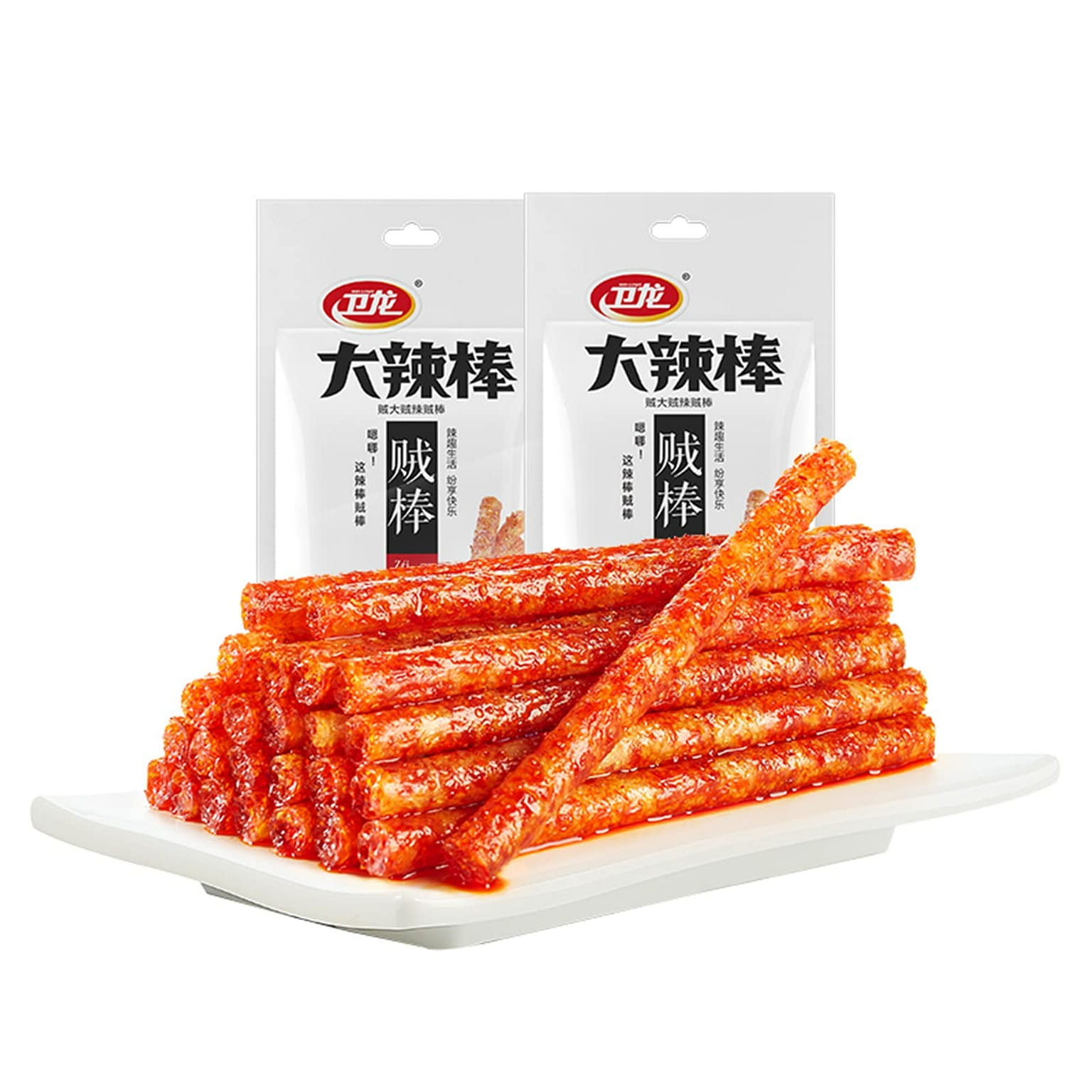 Spicy Gluten Latiao, Chinese Special Casual Snack Food, Made From Wheat/Chili 78 그램