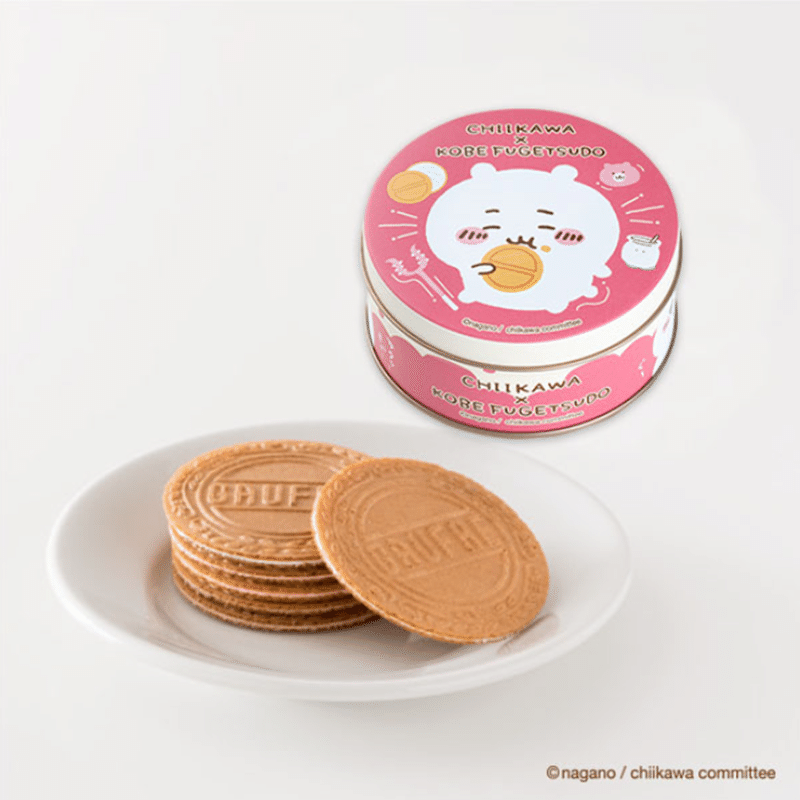 神戸 風月堂 ちいかわ ミニ ゴーフル お菓子 缶入り 【ちいかわ】 6枚入 1 box