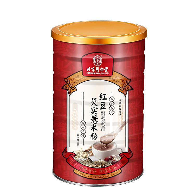 北京同仁堂 红豆山药芡实薏仁粉 远离湿胖 养胃代餐 500 克