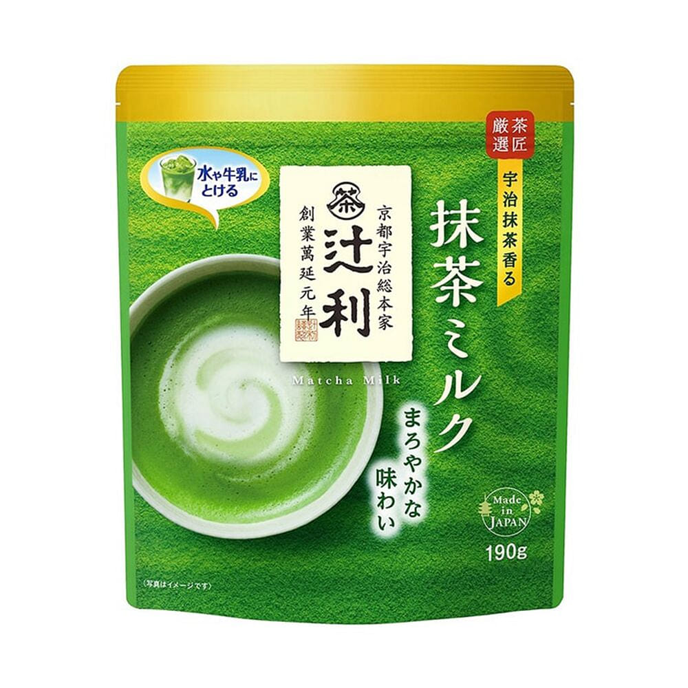 片冈物产 迁利 原味牛奶抹茶粉 190g 190 克