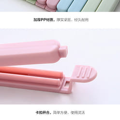 5 Count/Pack-Green-Extra Long Large Plastic Food Sealing Clips 1 each