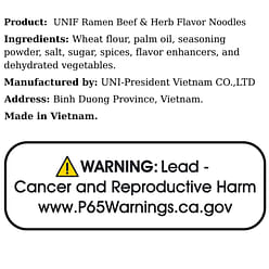 [UNIF] Ramen Beef & Herb Flavor Noodles -  30 x 3 oz