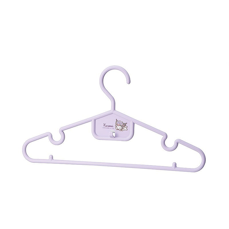 Plastic Hanger Dry And Wet Dual Use Drying Clothes Without Trace-Kuromi10Pc 1 개