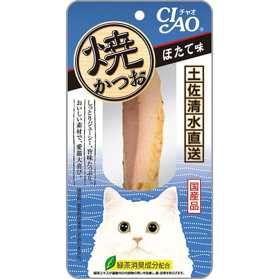 weee_grocery_伊纳宝 猫咪零食 烤整根鲣鱼条 扇贝味 1 份