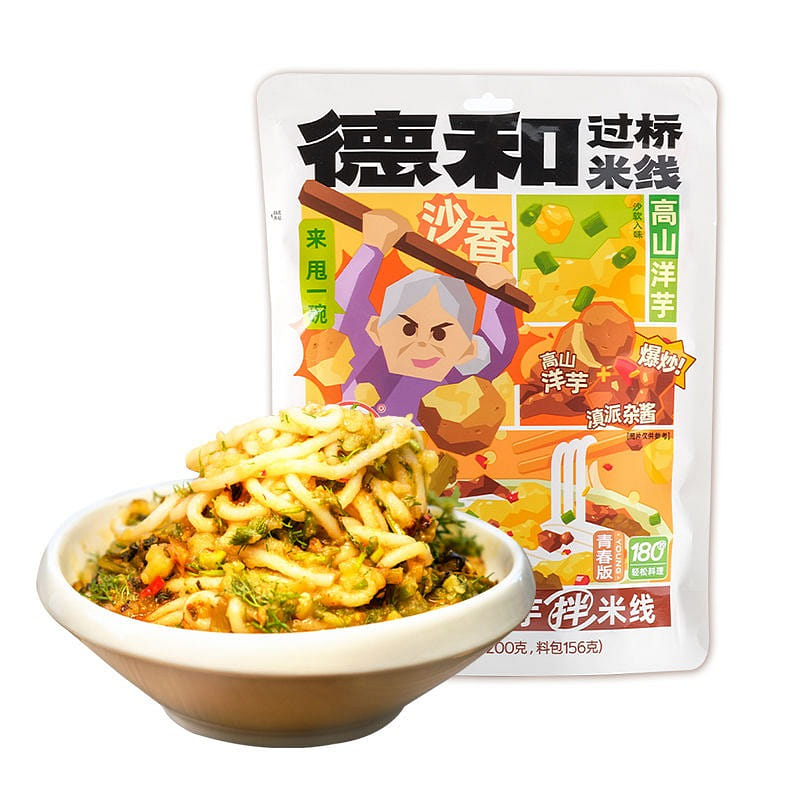 Mì Quảng Yunnan Dehe, mì trộn khoai tây bánh cuốn của bà, 356g 356 g