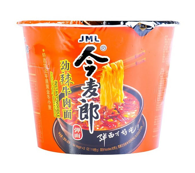 JinmaiLang 매운 소고기 인스턴트 컵라면 119 그램