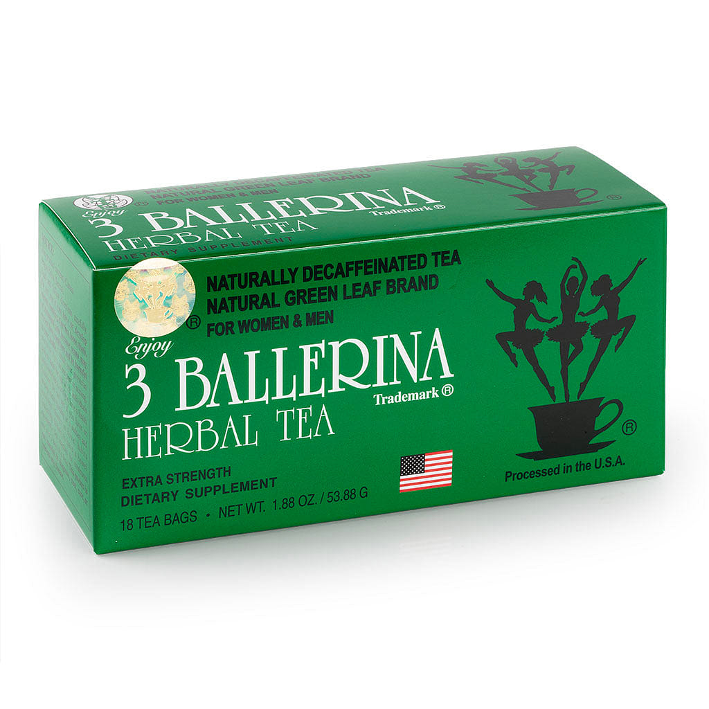 3 Ballerina Herbal Tea Dieters' Drink 18 Tea Bags 1 each