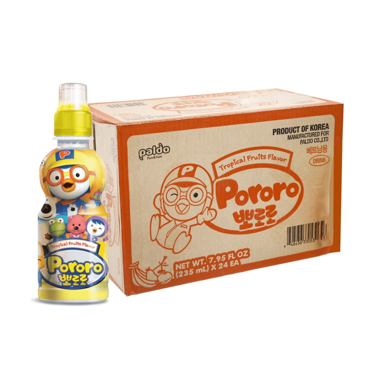 Paldo Pororo Tropical Fruit Juice 7.95 oz pack of 24 1 개