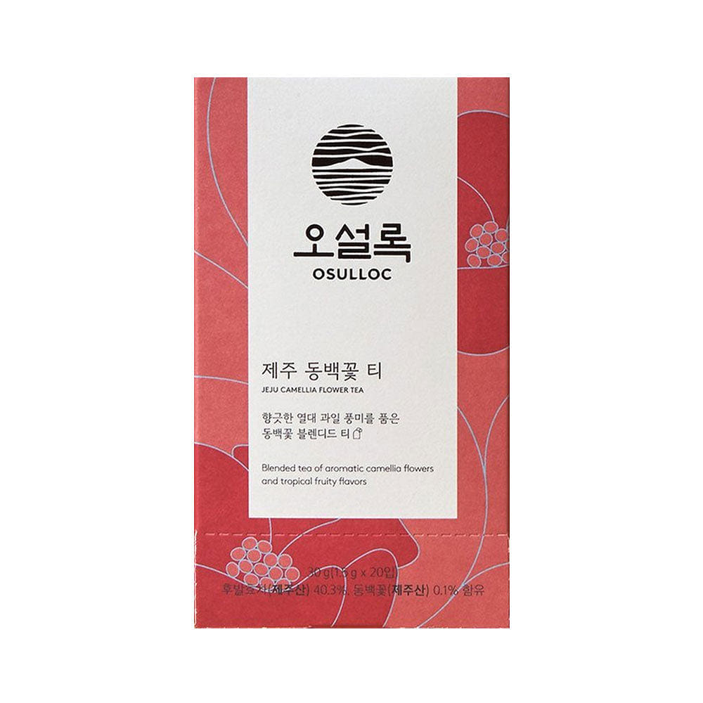 Osulloc Jeju Camellia Flower Tea 20p 1 each
