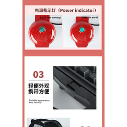 Waffle Sandwich Breakfast Maker, Blue 1 count