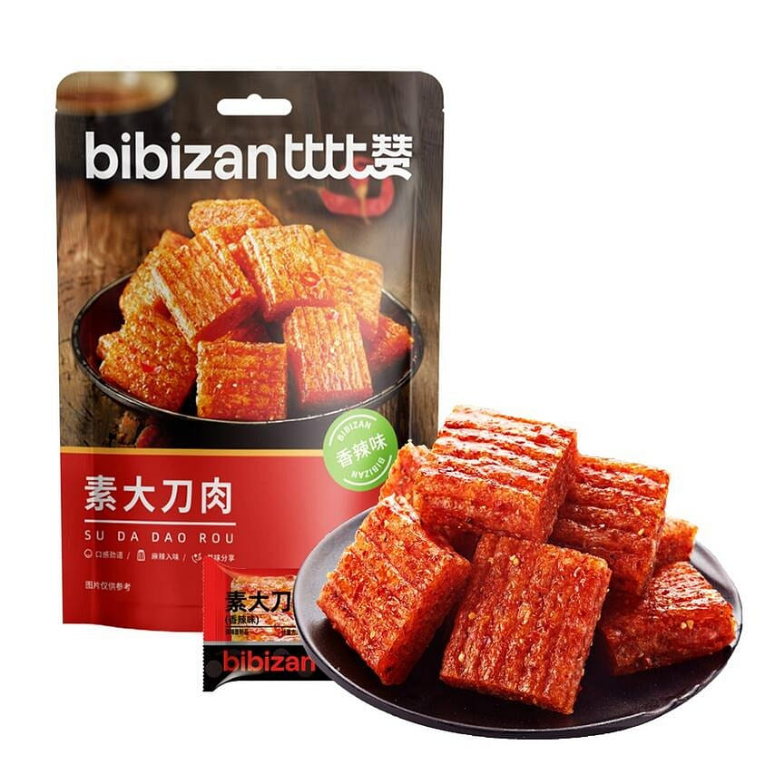 Bibizan Vegetarian Pork Spicy Strips 228g 228 그램