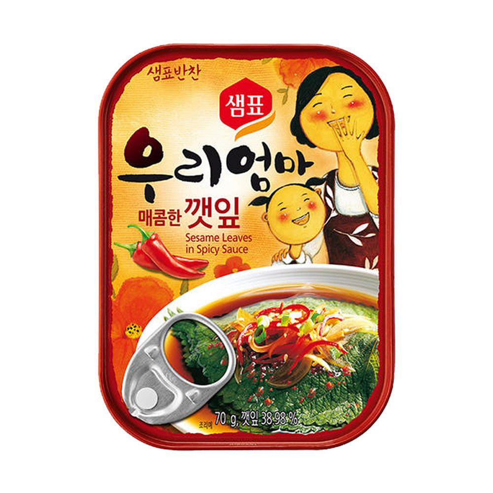 Sempio Pickled Perilla Leaves in Spicy Sauce 70g 70 กรัม