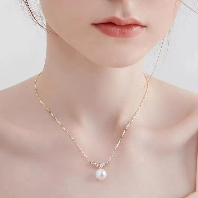 [MCK] Simple imitation pearl necklace, Luxury niche, High-quality, Fashionable 1 개입