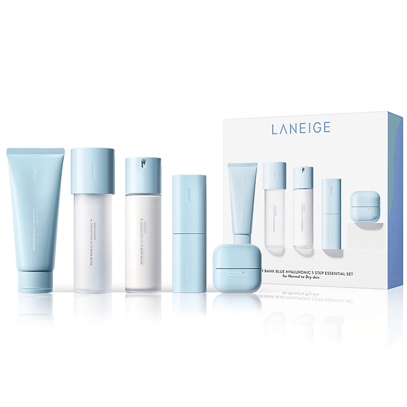 Laneige Water Bank Hyaluronic 5 Step Essential Set, Normal to Dry Skin 1 case