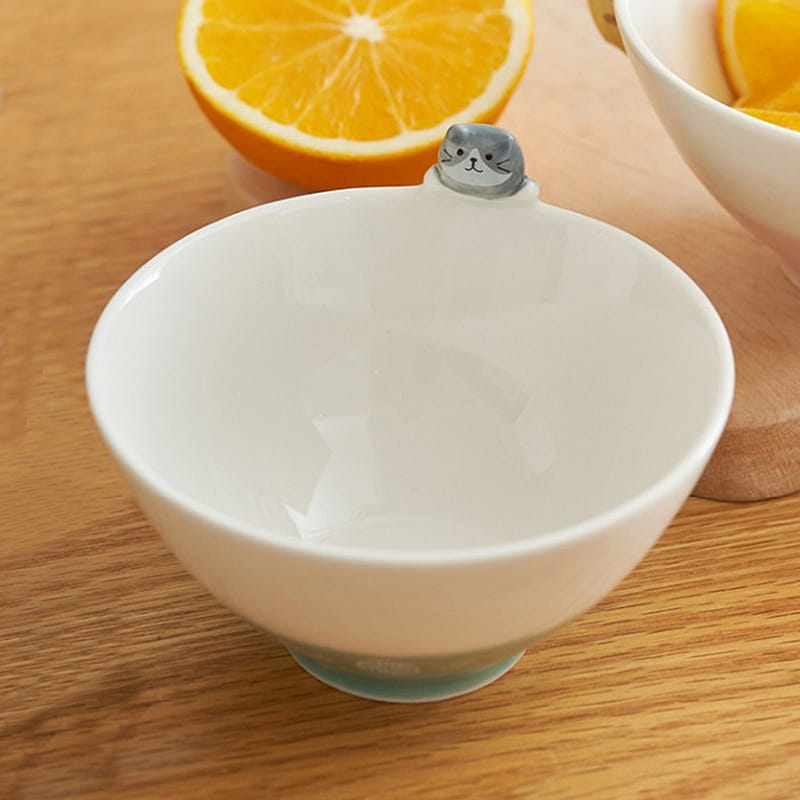 Cute Kitty Ceramic Bowl-B 1 each