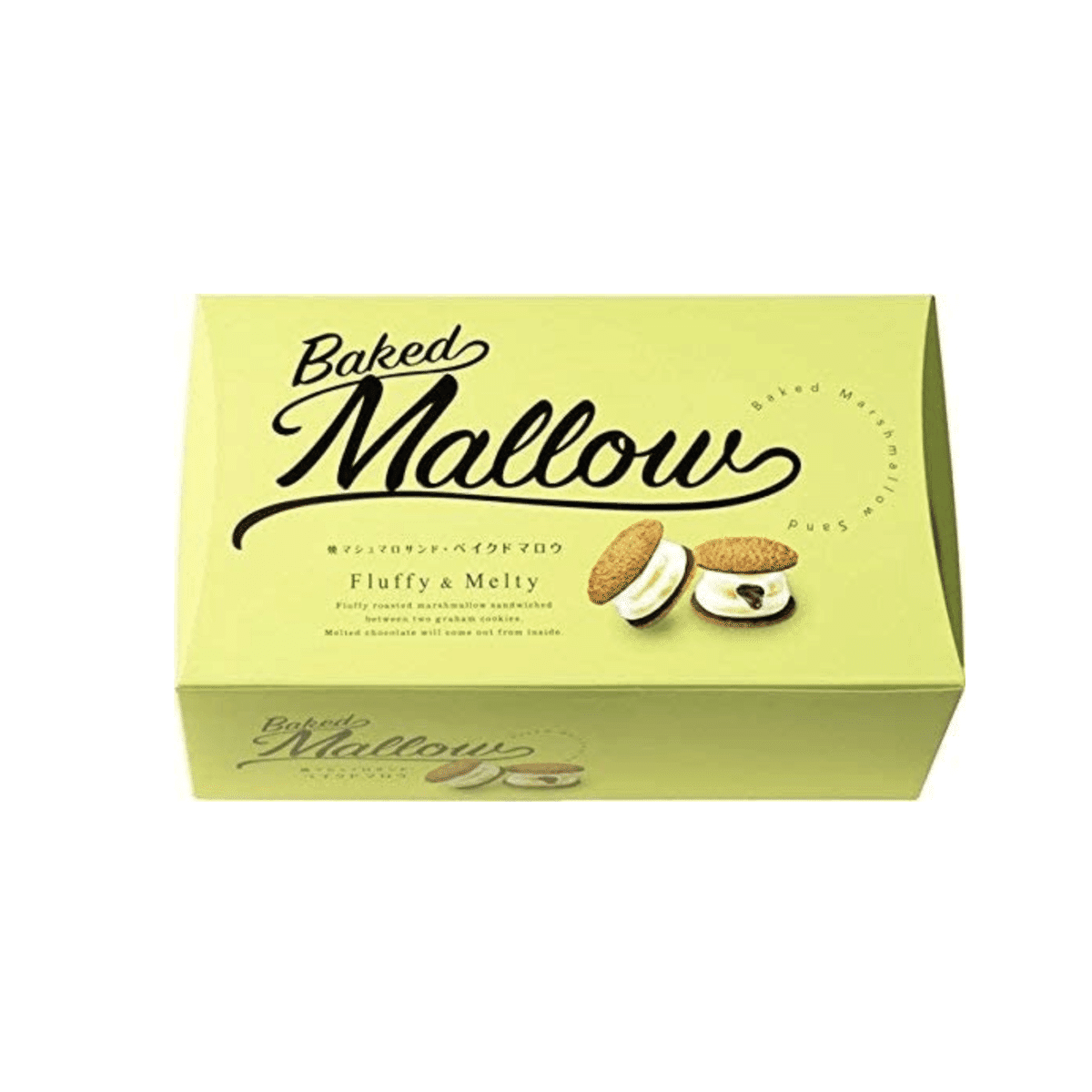 【日本直邮】BAKED MALLOW 炙烤棉花糖巧克力夹心全麦曲奇饼干 6块装 1 盒