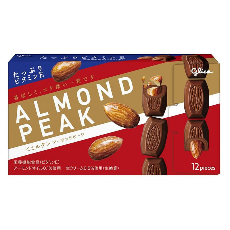 Glico ALMOND PEAK Almond Chocolate 12pcs 1 개