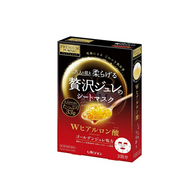 UTENA Premium Presa Golden Gelee Mask Hyaluronic Acid 3 sheets 1 개