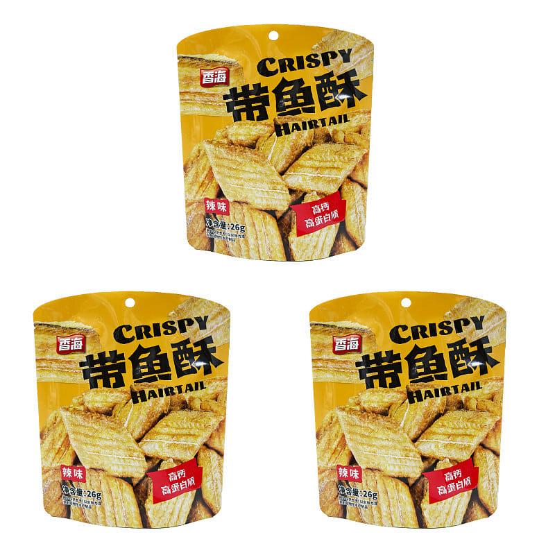 Xiang Hai Crispy Hairtail Spicy 26g*3 Bags 78 g