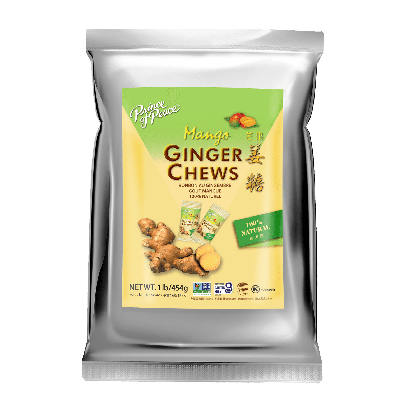 Prince of Peace Ginger Candy (Chews) With Mango, 1lb 1 개