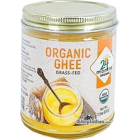 24 Mantra Organic Grass-Fed Ghee - 7.5 oz, 7.5 oz jar 7.5 oz
