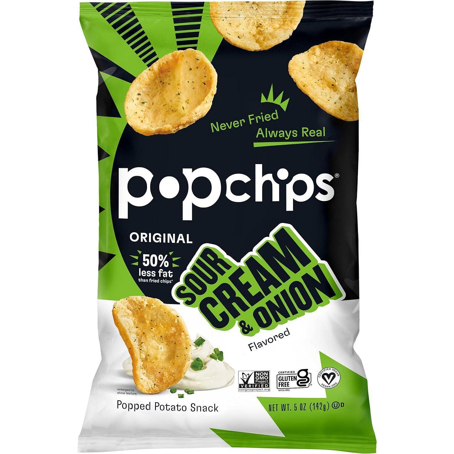 Popchips Sour Cream Onion 5oz 12ct 1 each