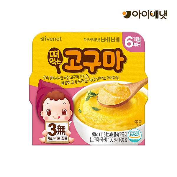 베베 떠먹는 퓨레 - 고구마 90 그램