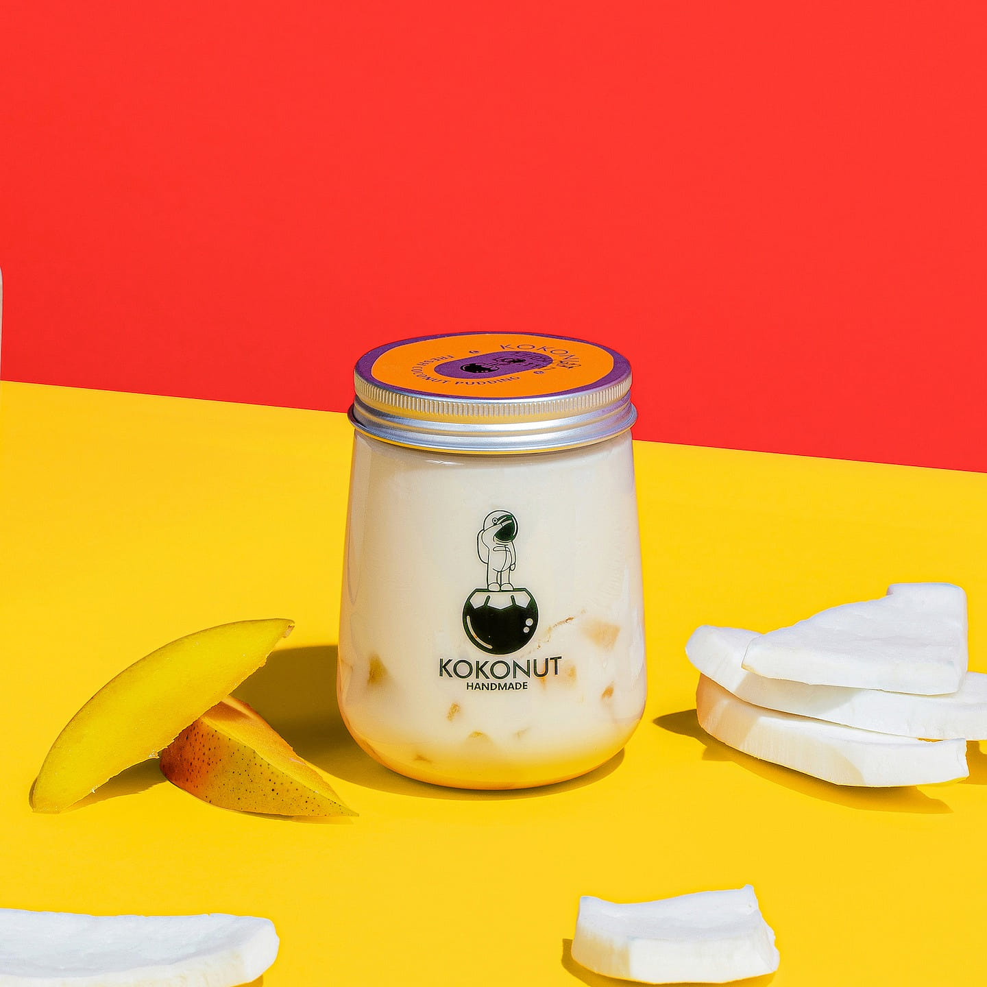 KOKONUT Coconut Dessert Peach Flavor 12oz 12 ออนซ์