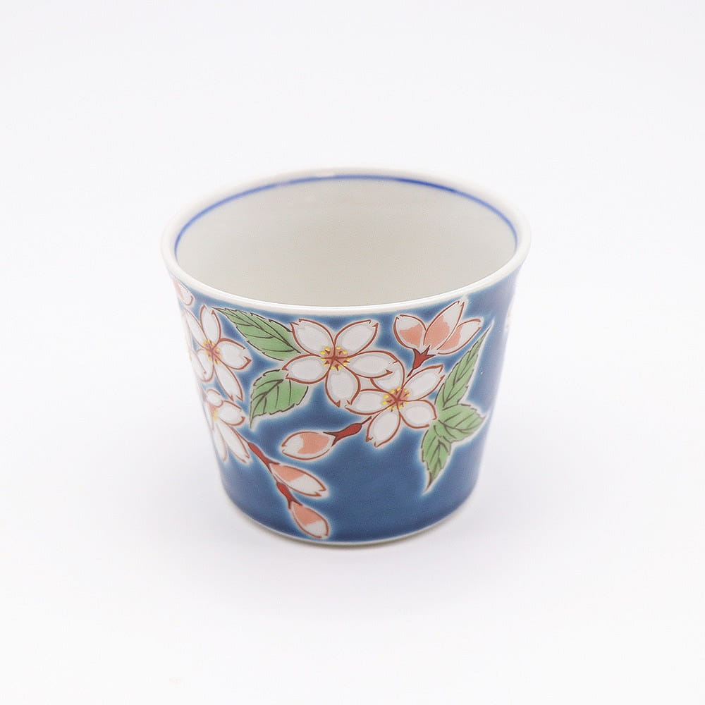 Kutani Ware Handmade Cup (Cherry Blossom, 3.14" x 2.55") Made in Japan 1 ส่วน