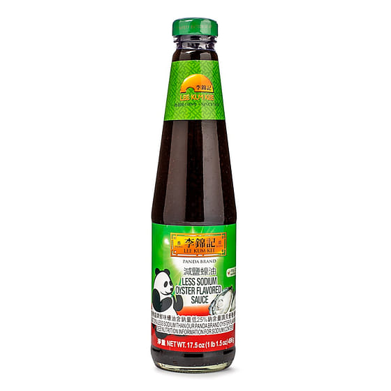 weee_seasoning_Lee Kum Kee Panda Oyster Sauce, Less Sodium 17.5 oz