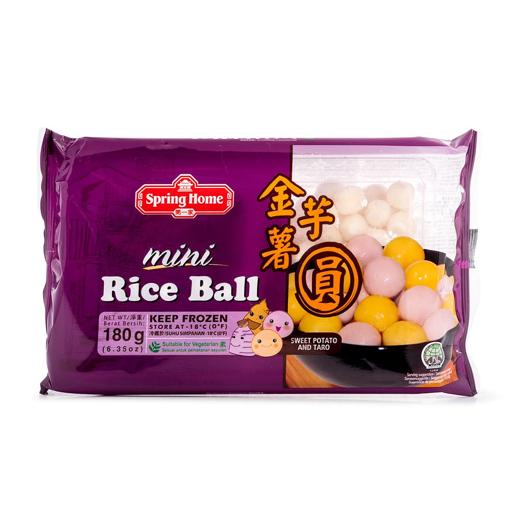 Spring Home Mini Rice Balls, Sweet Potato and Taro, Frozen 180 g