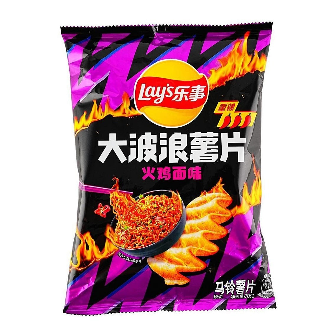Lays Potato Chips (Spicy Tuckey Ramen Flavor) 70 กรัม