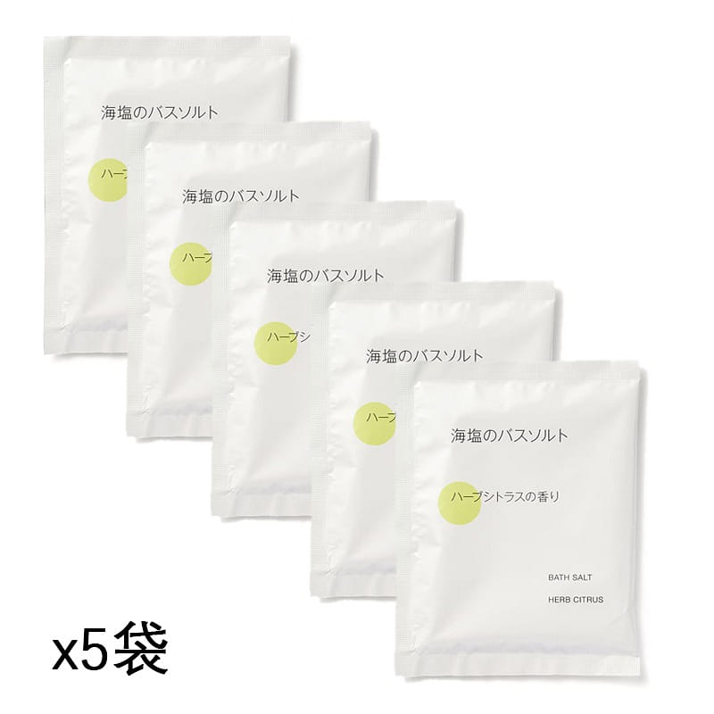 muji 海盐浴盐 柑橘香 40gx5袋 1 份
