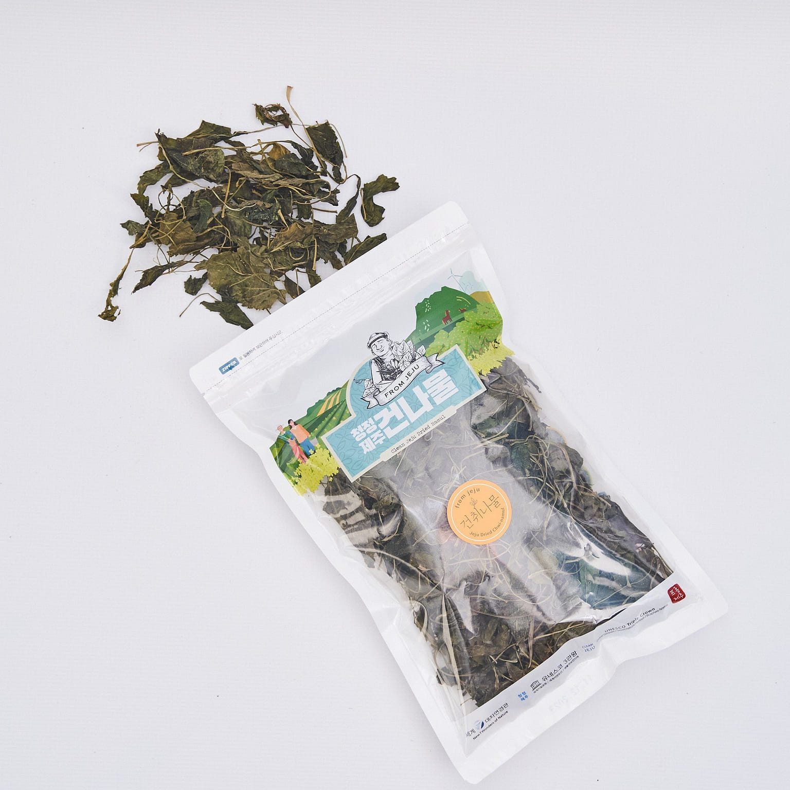 Dried Clean Jeju Green Dried Chwi-Namul (Aster Scaber) (80g) 0 파운드