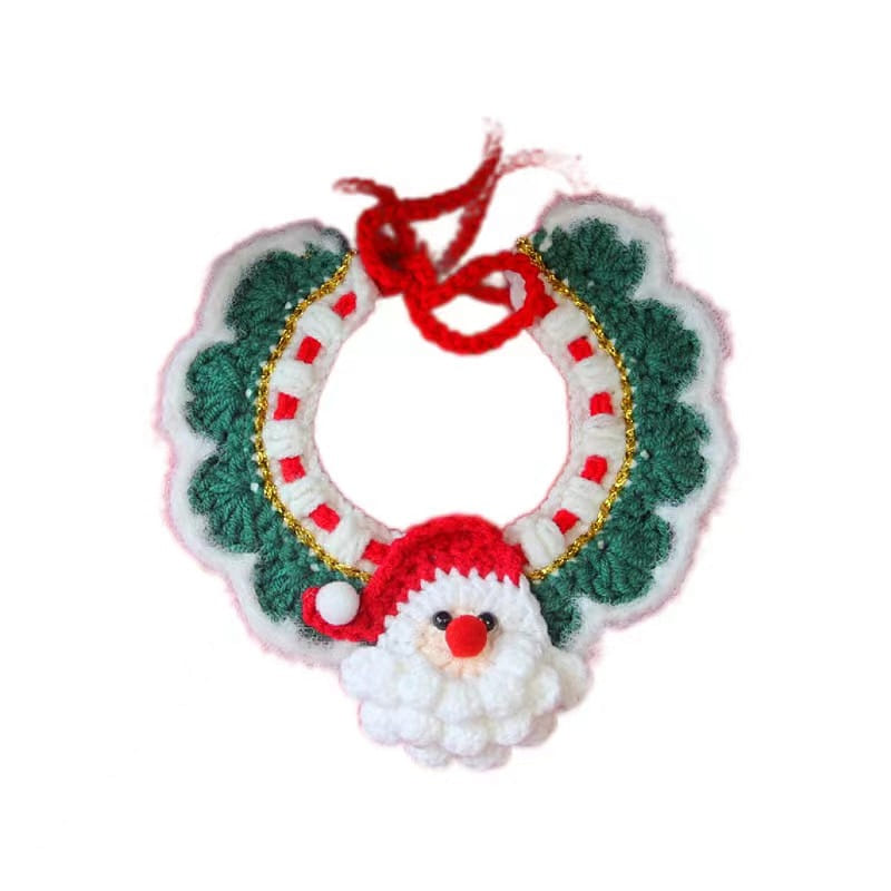 Christmas Pet Accessories Bib Pendant/Wool Decoration-B26 Father Christmas 1 개입