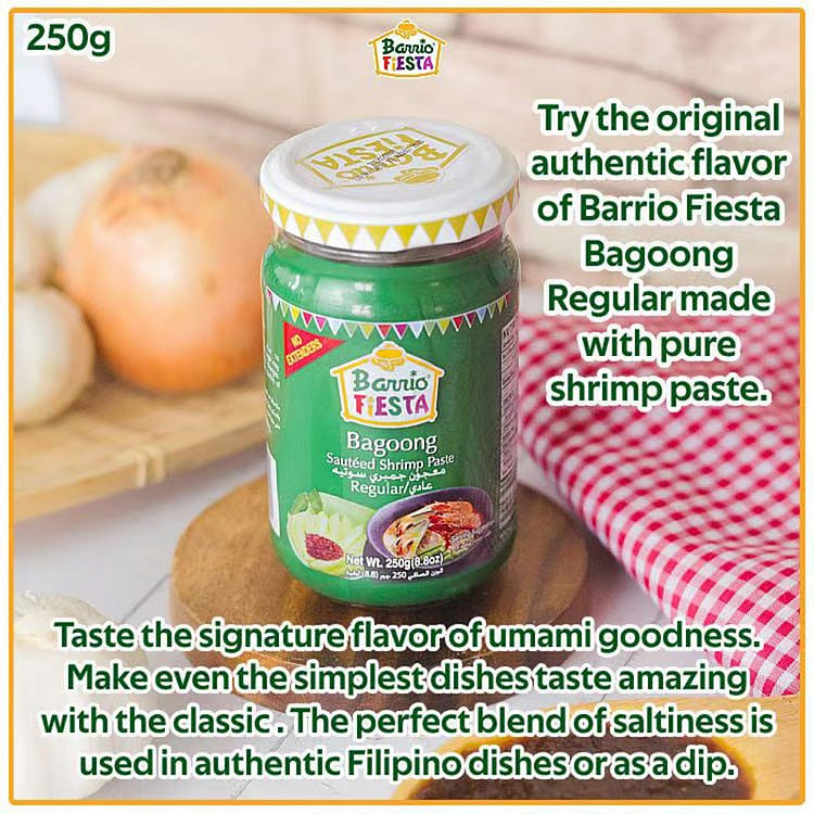 Get Barrio Fiesta Bagoong Sauteed Shrimp Paste Origina