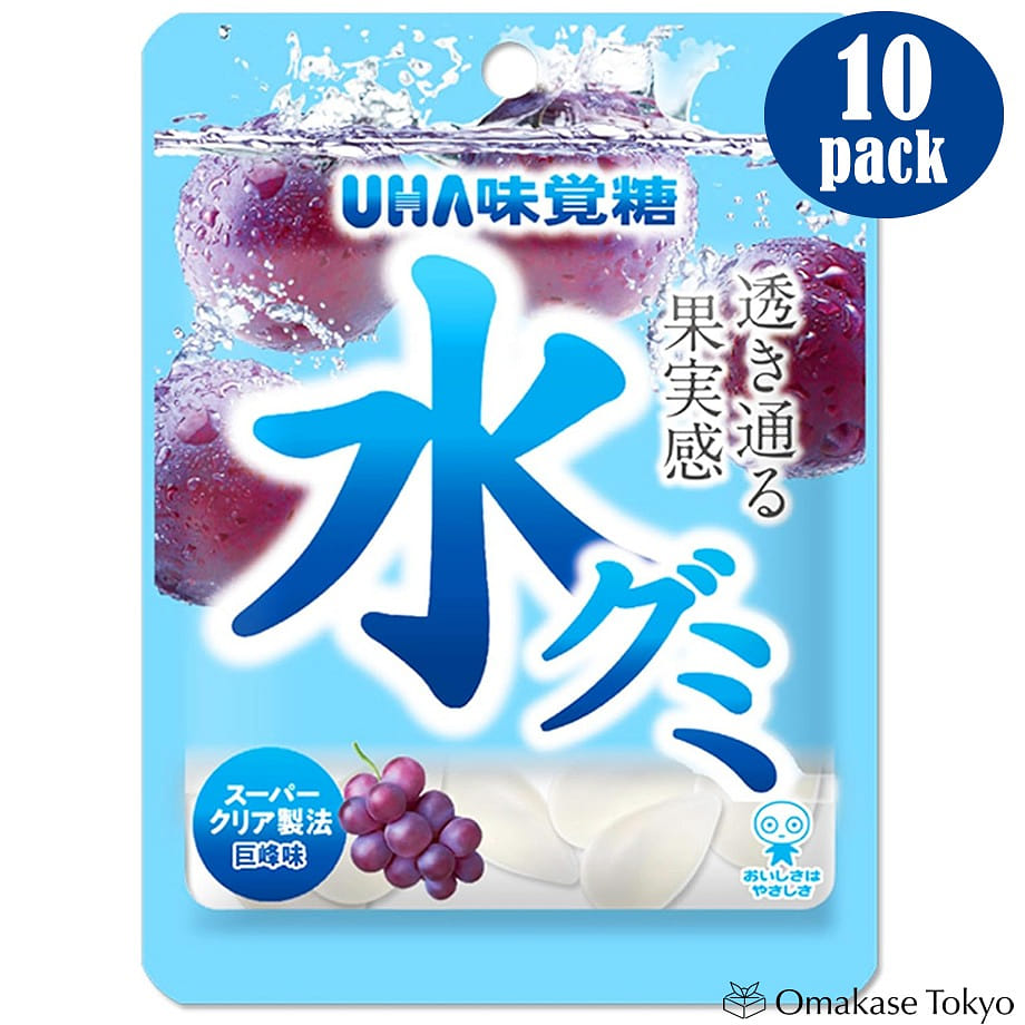 UHA Mikakuto Mizu Gummy Kyoho Grape Candy 40g(10) 400 กรัม