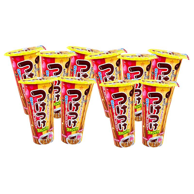Chocolate & Strawberry Biscuit Stick (Box of 10) 35 그램
