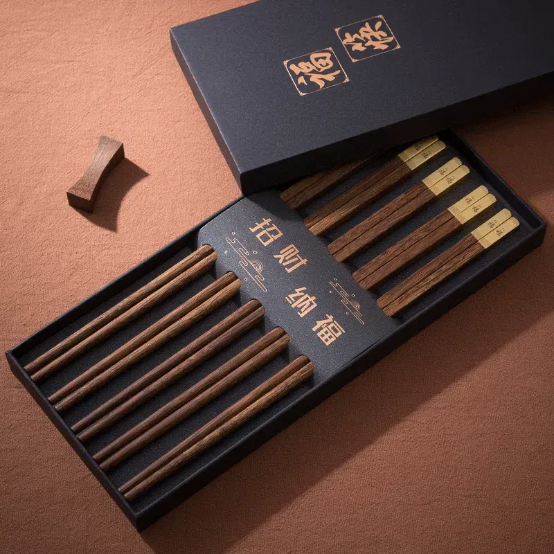 25CM chopsticks with 'Fu' character, 5 pairs 200 g