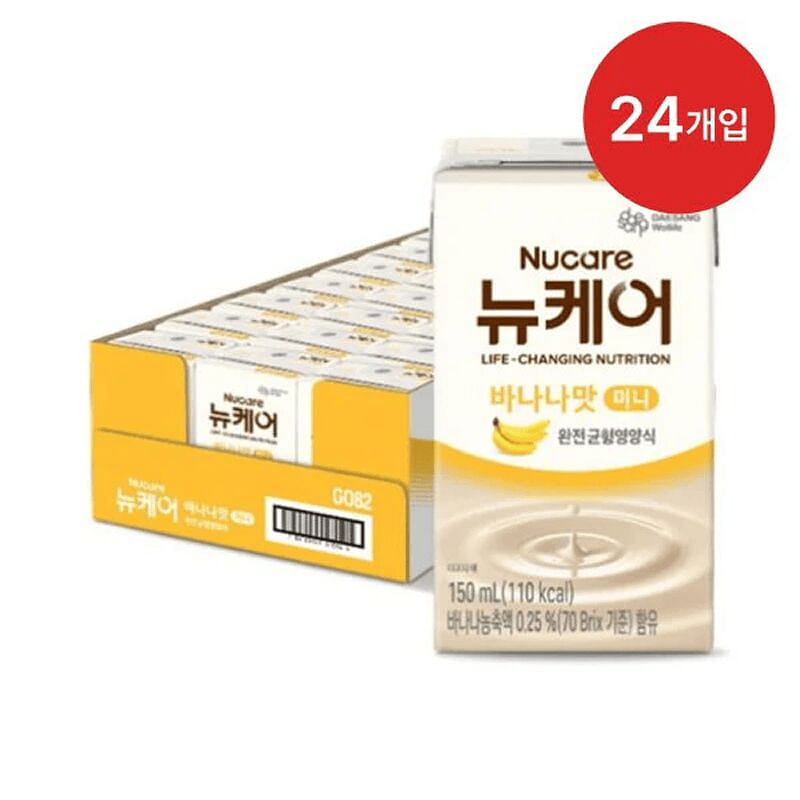 묶음상품 뉴케어 바나나맛 미니 완전균형영양식 (150ml x 24개입) 150 밀리리터